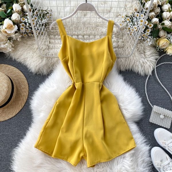 singrain women summer ruch jumpsuits holiday boho cami rompers wide leg short pants overalls beach solid chiffon strap playsuits y200422, Black;white
singrain women summer ruch jumpsuits holiday boho cami rompers wide leg short pants overalls beach solid chiffon strap playsuits y200422, Black;white
