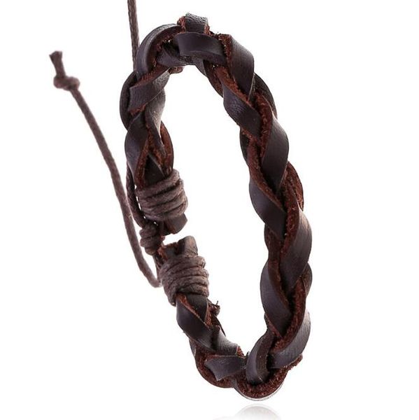 man woman bracelet retro hand woven hemp flowers genuine leather bracelet adjustable cowhide wax thread nightclub hip hop bracelet, Black
man woman bracelet retro hand woven hemp flowers genuine leather bracelet adjustable cowhide wax thread nightclub hip hop bracelet, Black