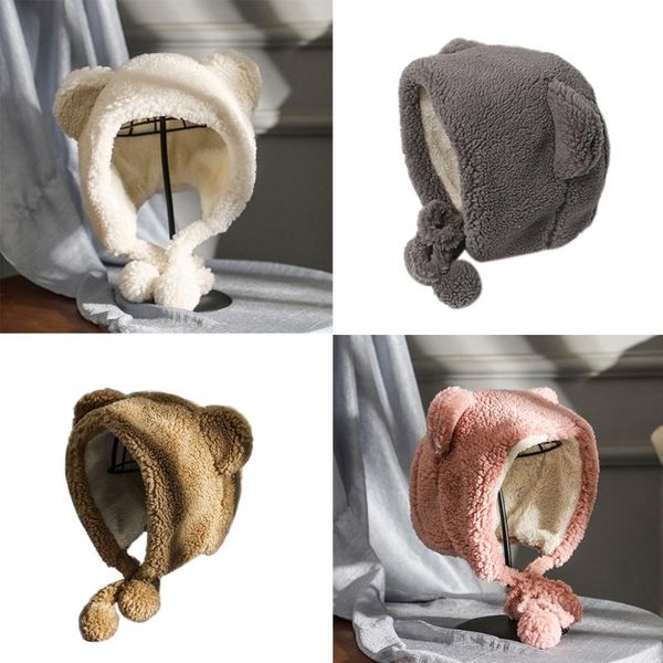 beanies women winter plush earflap hat cute bear ears pompom thermal trapper cap m2eb
beanies women winter plush earflap hat cute bear ears pompom thermal trapper cap m2eb