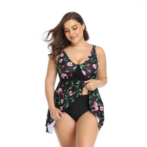selling plus size beach swimsuit with flamingo print skirt and fat swimsuit1, White;black
selling plus size beach swimsuit with flamingo print skirt and fat swimsuit1, White;black