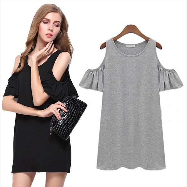 new black grey summer dress solid loose women dresses o neck ladies beach dress casual mini vestido, Black;gray
new black grey summer dress solid loose women dresses o neck ladies beach dress casual mini vestido, Black;gray