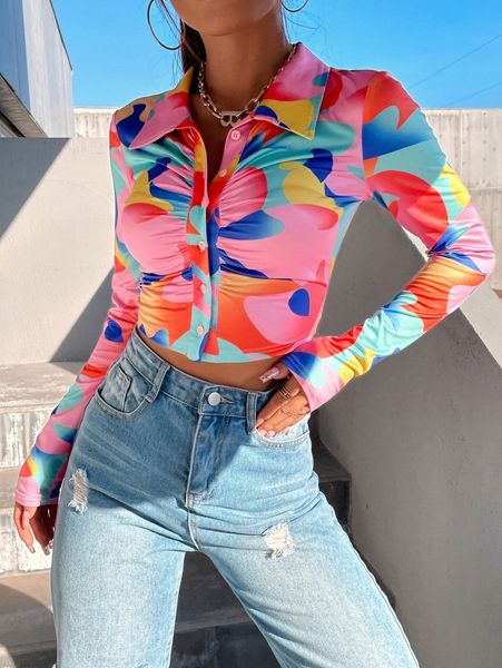 color block ruched crop h5iu#, White
color block ruched crop h5iu#, White