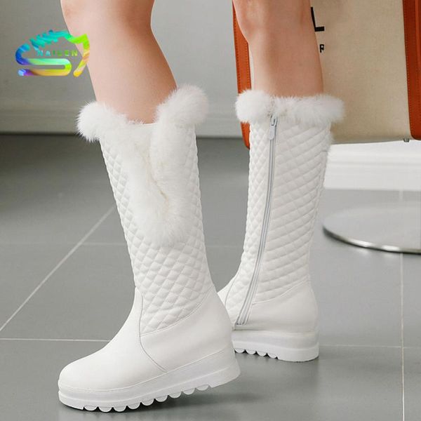 naicen warm snow boots women winter wedges low heels knee high boots female long high lady platforms fur plush shoes woman, Black
naicen warm snow boots women winter wedges low heels knee high boots female long high lady platforms fur plush shoes woman, Black