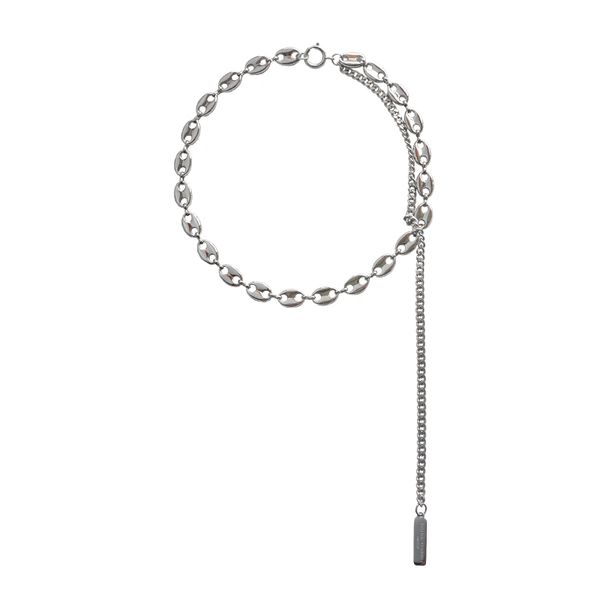 justine clenquet female necklace pig nose chain high tassel simple european and american choker clavicle chain, Golden;silver
justine clenquet female necklace pig nose chain high tassel simple european and american choker clavicle chain, Golden;silver