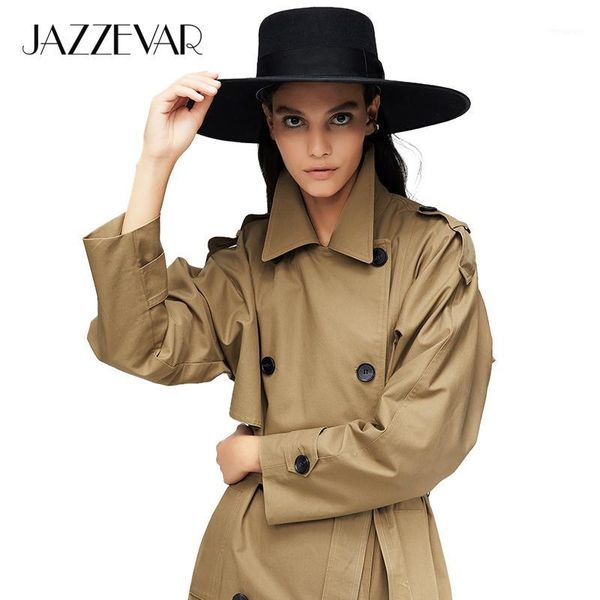 jazzevar 2020 new arrival autumn trench coat women cotton washed long double-breasted trench loose clothing 9013-11, Tan;black
jazzevar 2020 new arrival autumn trench coat women cotton washed long double-breasted trench loose clothing 9013-11, Tan;black