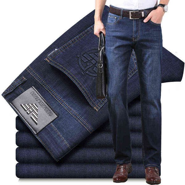jeans chiamania men's summer thin high waist elastic straight tube loose busin brand pants, Blue
jeans chiamania men's summer thin high waist elastic straight tube loose busin brand pants, Blue