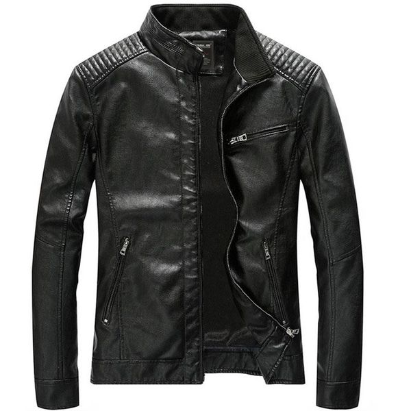mens motorcycle pu jackets winter autumn leather jacket men fashion slim fits coat casual clothing asian size, Black
mens motorcycle pu jackets winter autumn leather jacket men fashion slim fits coat casual clothing asian size, Black