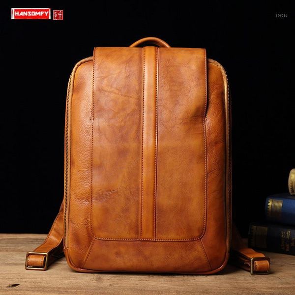 backpack genuine leather men's men vintage travel backpacks casual lapbag fashion retro schoolbag male1
backpack genuine leather men's men vintage travel backpacks casual lapbag fashion retro schoolbag male1