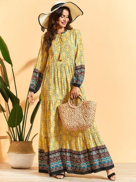 dubai turkey muslim dress women print floral big swing slim maxi hijab dresses islamic clothing moroccan elbise abaya kaftan, Black;gray
dubai turkey muslim dress women print floral big swing slim maxi hijab dresses islamic clothing moroccan elbise abaya kaftan, Black;gray