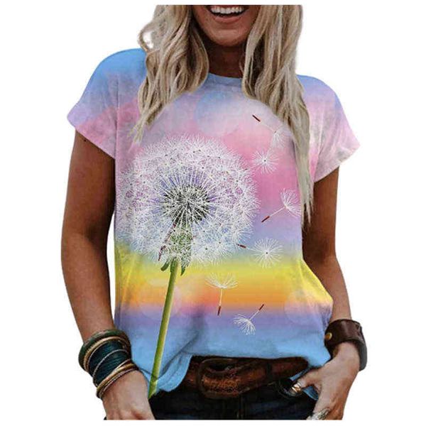 women's t-shirt 2022 women's watercolor painting flower print round neck short sleeve t-shirt, White
women's t-shirt 2022 women's watercolor painting flower print round neck short sleeve t-shirt, White