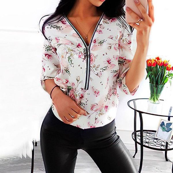 5xl plus size women's shirts rolled long sleeve blouse summer oversized vintage floral print blouses v-neck zipper shirt1, White
5xl plus size women's shirts rolled long sleeve blouse summer oversized vintage floral print blouses v-neck zipper shirt1, White