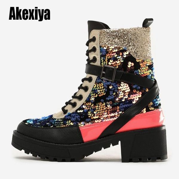 boots winter 2021 platform square heel shoes bling ankle for women autumn lace up booties casual u4121, Black
boots winter 2021 platform square heel shoes bling ankle for women autumn lace up booties casual u4121, Black