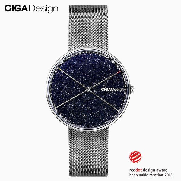 ciga design x series fashion waterproof star steel strap women quartz watches, Slivery;brown
ciga design x series fashion waterproof star steel strap women quartz watches, Slivery;brown