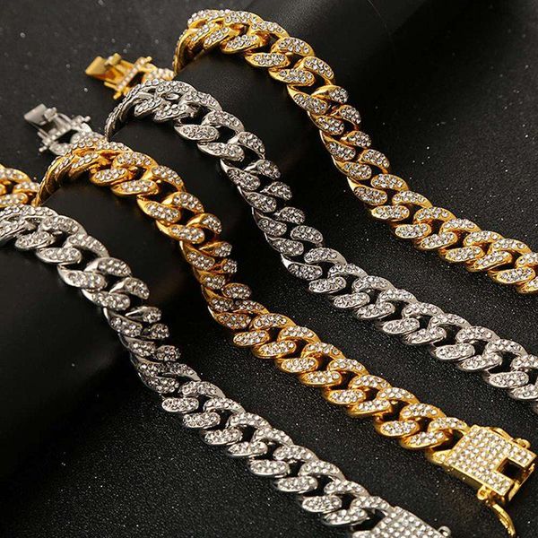 hip hop jewelry dense rhinestone cuban chain hiphop cuban chain & link bracelets unisex, Black
hip hop jewelry dense rhinestone cuban chain hiphop cuban chain & link bracelets unisex, Black