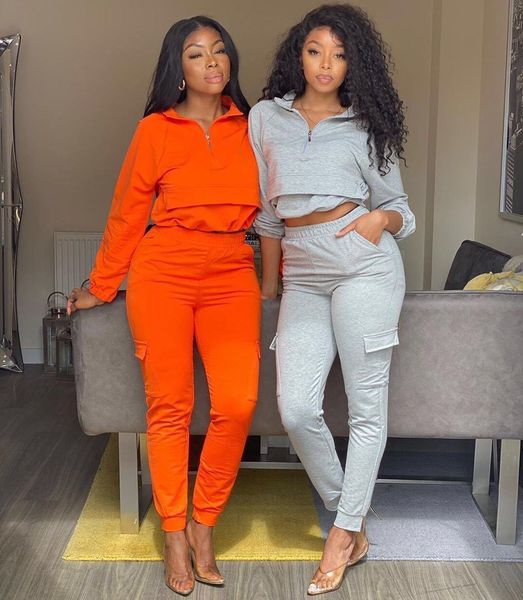 g1859-fall apparel for women cargo pants set two piece track suit
g1859-fall apparel for women cargo pants set two piece track suit