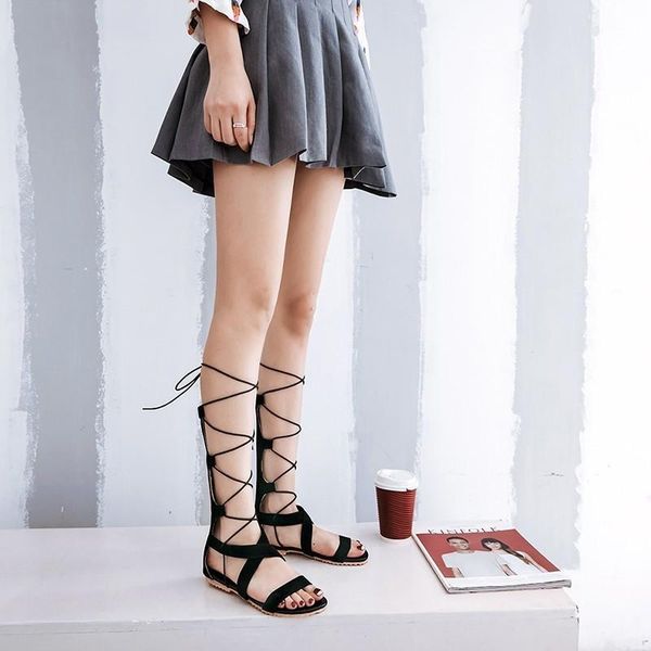 chimizhai new women sandals summer boots flat heels cross-tied sandals woman shoes gladiator big sizes 49 50 my104, Black
chimizhai new women sandals summer boots flat heels cross-tied sandals woman shoes gladiator big sizes 49 50 my104, Black