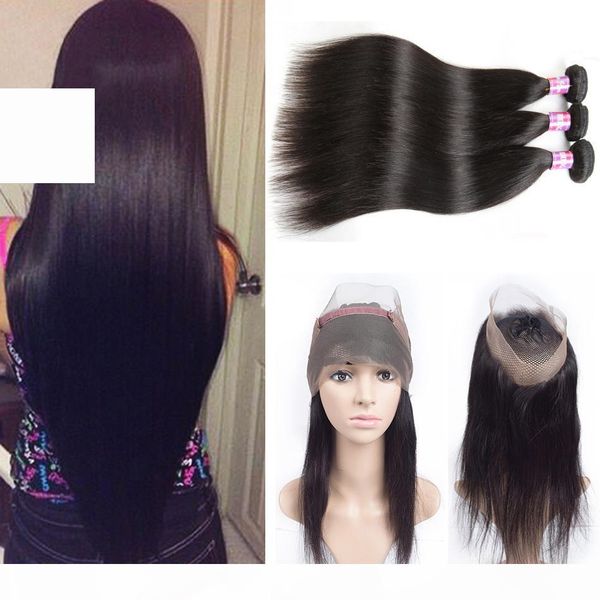 360 lace frontal braizlian hair bundles with closure human hair weave lace frontal straight malaysian virgin hair extensions 360 closure, Black;brown
360 lace frontal braizlian hair bundles with closure human hair weave lace frontal straight malaysian virgin hair extensions 360 closure, Black;brown