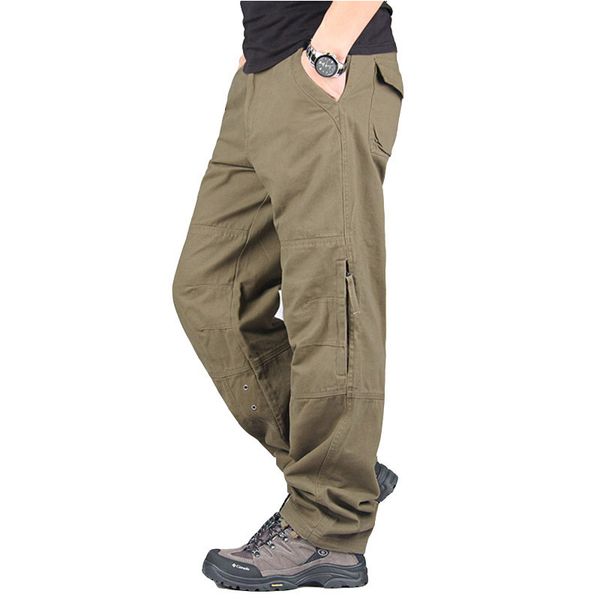 men's cargo pants casual loose multi pocket military pants long trousers for men camo joggers plus size 30-40 lj201104, Black
men's cargo pants casual loose multi pocket military pants long trousers for men camo joggers plus size 30-40 lj201104, Black