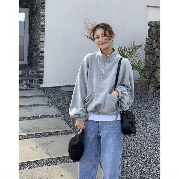 stitching pullover pullovercoat pulloverlarge pocket stand collar loose pullover sweater women's spring korean versatile slim casual co, White
stitching pullover pullovercoat pulloverlarge pocket stand collar loose pullover sweater women's spring korean versatile slim casual co, White