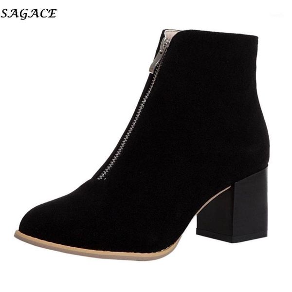 boots sagace 2021 autumn winter short ankle women fashion pointed toe shoes ladies zipper casual warm woman #4z1, Black
boots sagace 2021 autumn winter short ankle women fashion pointed toe shoes ladies zipper casual warm woman #4z1, Black