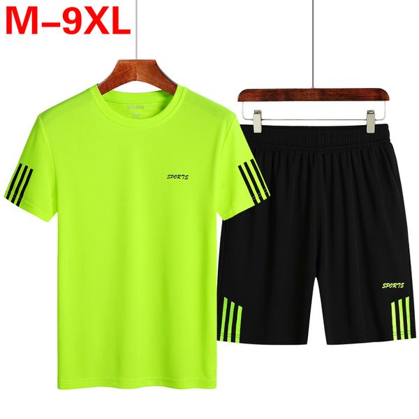 plus size 7xl 8xl 9xl mens two piece sets shorts sweatsuit men tracksuit training sportwear man tee shirt summer clothing q1110, Gray
plus size 7xl 8xl 9xl mens two piece sets shorts sweatsuit men tracksuit training sportwear man tee shirt summer clothing q1110, Gray