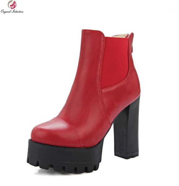 boots original intention high-quality women ankle round toe square heels black grey red shoes woman us size 3.5-10.51
boots original intention high-quality women ankle round toe square heels black grey red shoes woman us size 3.5-10.51