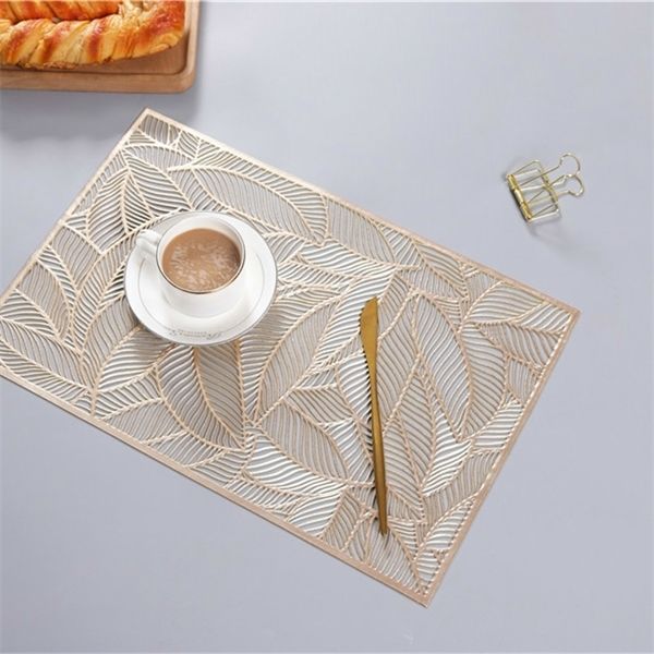 new high-end l restaurant leaves gilded insulated dining mat simple nordic wind decoration hollowed-out western placemats c1212
new high-end l restaurant leaves gilded insulated dining mat simple nordic wind decoration hollowed-out western placemats c1212