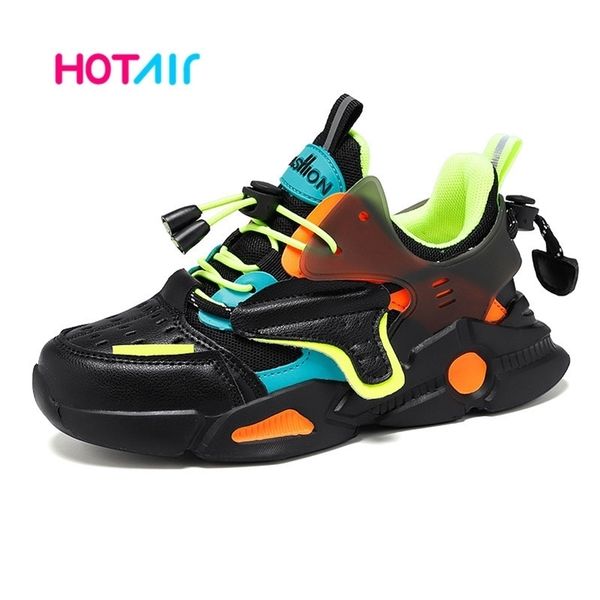 2020 kids sport shoes for boys sneakers boys girls casual school trainers brand fashion autumn children shoes breathable shoes lj201202, Black;red