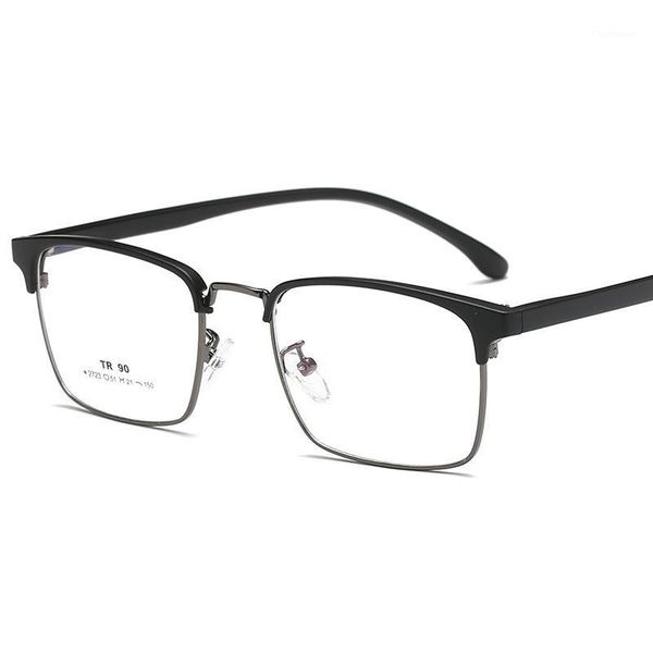 2020 new classic retro glasses frame tr90 thin eyebrow glasses holder korean fashion metal square flat men's1, Black
2020 new classic retro glasses frame tr90 thin eyebrow glasses holder korean fashion metal square flat men's1, Black