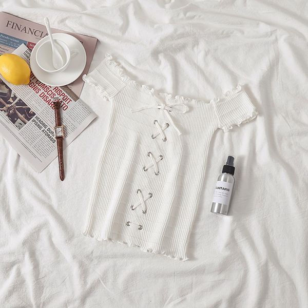 korean small one line collarshoulder short sleeve in summer of 2019 korean small one line collarshoulder short sleeve t-shirt t-sh, White;black
korean small one line collarshoulder short sleeve in summer of 2019 korean small one line collarshoulder short sleeve t-shirt t-sh, White;black