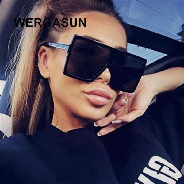 sunglasses wergasun plastic oversized women square brand designer big frame men for female uv400 sun glasses oculos, White;black
sunglasses wergasun plastic oversized women square brand designer big frame men for female uv400 sun glasses oculos, White;black