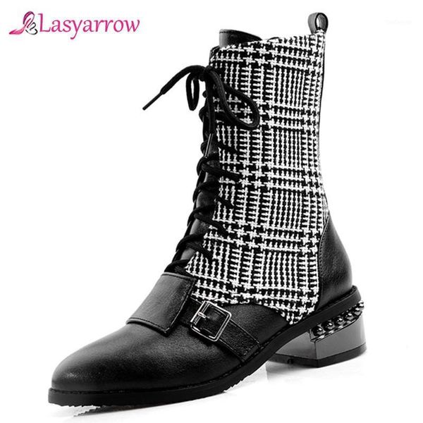 boots lasyarrow ins women ankle plus size 32-48 outdoor short autumn winter velvet plaid stitching j9811, Black
boots lasyarrow ins women ankle plus size 32-48 outdoor short autumn winter velvet plaid stitching j9811, Black