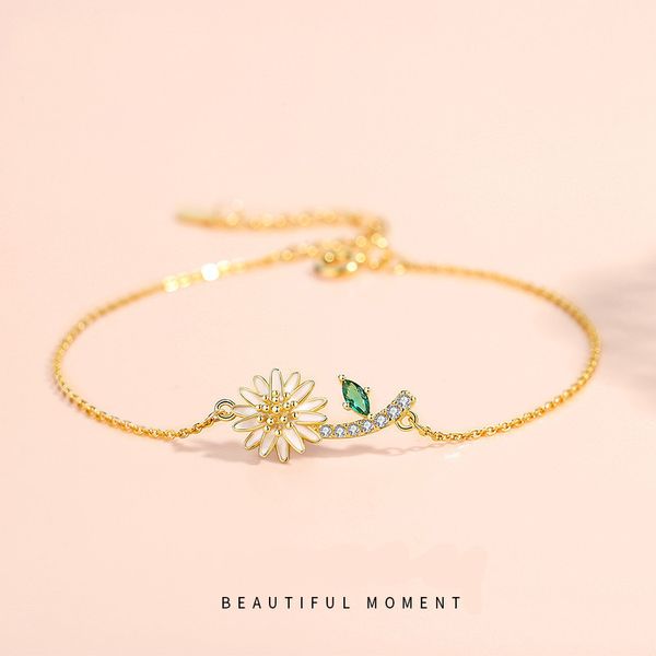 womens designer bracelet designer charms suitable for social gathering party charm 925 silver jewelry trendy chrysanthemum bracelet, Golden;silver
womens designer bracelet designer charms suitable for social gathering party charm 925 silver jewelry trendy chrysanthemum bracelet, Golden;silver