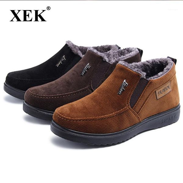 xek 2020 new winter shoes men high plus fur super warm boots men comefortable shoes flat casual cotton zll4831, Black
xek 2020 new winter shoes men high plus fur super warm boots men comefortable shoes flat casual cotton zll4831, Black