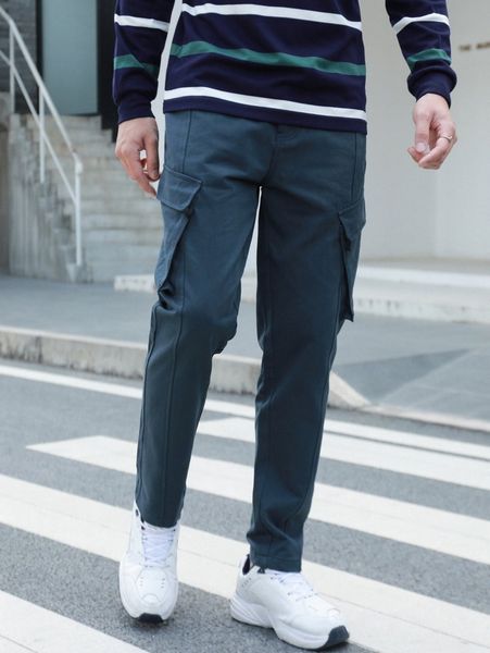 men slant pocket cargo pants d1qi#, Black
men slant pocket cargo pants d1qi#, Black