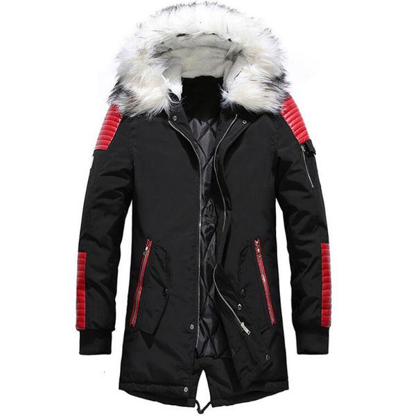 big fur collar jacket men winter casual thicken long coat mens outwear leather patchwork jackets jaqueta masculina wholesale, Black
big fur collar jacket men winter casual thicken long coat mens outwear leather patchwork jackets jaqueta masculina wholesale, Black