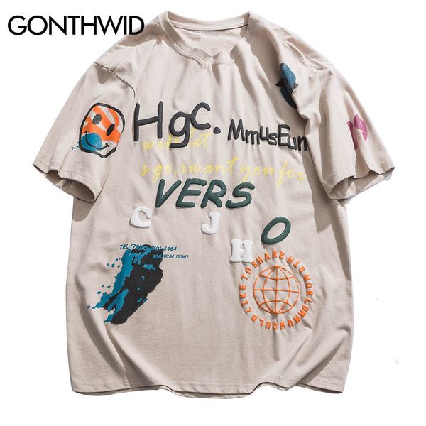gonthwid harajuku 3d letters print streetwear tshirts men hip hop hipster casual short sleeve tees shirts 2020 fashion 1005, White;black
gonthwid harajuku 3d letters print streetwear tshirts men hip hop hipster casual short sleeve tees shirts 2020 fashion 1005, White;black