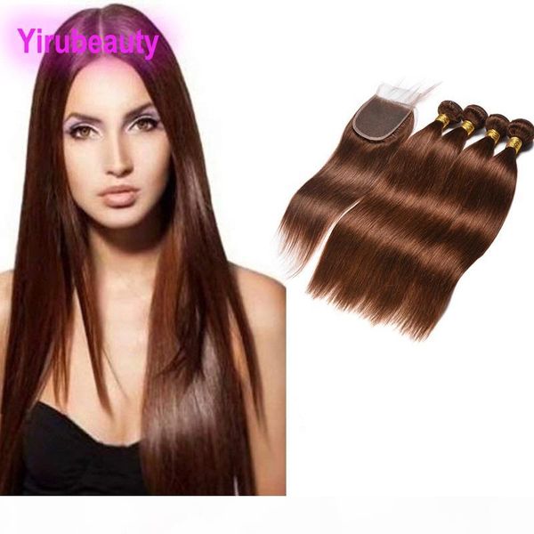 indian raw virgin hair bundles with 4x4 lace closure middle three part 4# siky straight color 4 dyed 100% human hair, Black;brown
indian raw virgin hair bundles with 4x4 lace closure middle three part 4# siky straight color 4 dyed 100% human hair, Black;brown