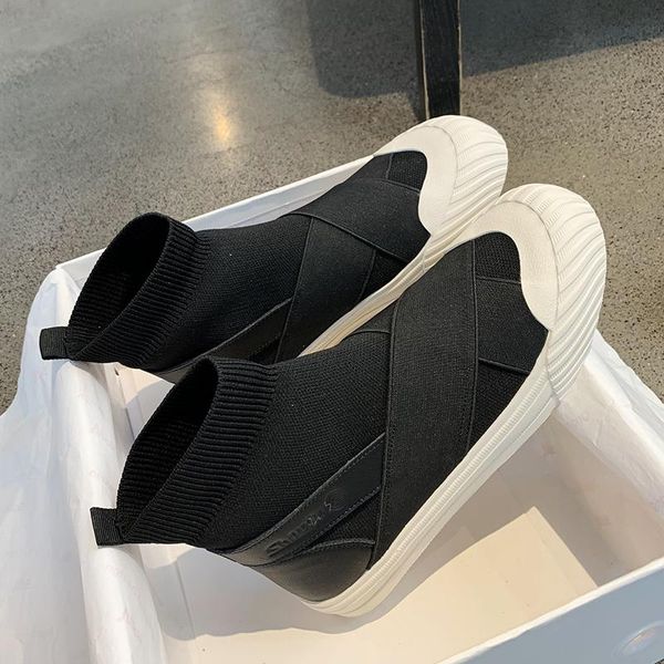 boots high elastic sock female flat bottom breathable stretch sports casual white shoes winter knitted sneakers lady, Black
boots high elastic sock female flat bottom breathable stretch sports casual white shoes winter knitted sneakers lady, Black