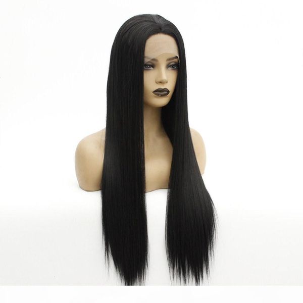 natural looking synthetic lace front wigs black long straight fiber hair heat resistant full wig for fashion women 24 inches
natural looking synthetic lace front wigs black long straight fiber hair heat resistant full wig for fashion women 24 inches