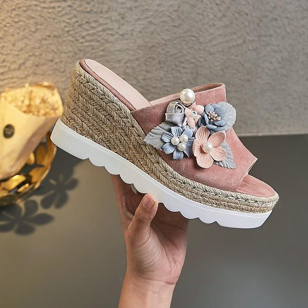 fashion women suede leather shoes bohemia flowers platform sandals summer wome's wedding party shoes woman, Black
fashion women suede leather shoes bohemia flowers platform sandals summer wome's wedding party shoes woman, Black
