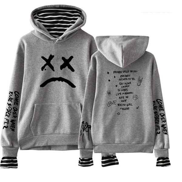 new hoodies fashion hip hop fake two pieces pullovers men women harajuku popular lil peep plus size couples sweatshirts, Black
new hoodies fashion hip hop fake two pieces pullovers men women harajuku popular lil peep plus size couples sweatshirts, Black