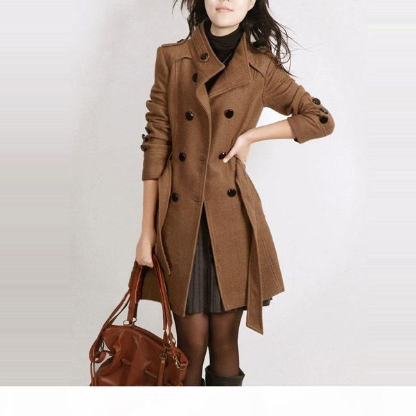 long sleeve winter wool coat women europe style plus size casaco feminino ladies autumn new slim long woolen coats z5405, Black
long sleeve winter wool coat women europe style plus size casaco feminino ladies autumn new slim long woolen coats z5405, Black