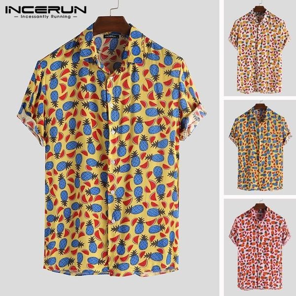 incerun fruit printing shirt men lapel neck summer loose short sleeve hawaiian beach shirt button street casual camisa y200408, White;black
incerun fruit printing shirt men lapel neck summer loose short sleeve hawaiian beach shirt button street casual camisa y200408, White;black