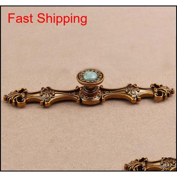 96mm 128mm europen vintage style furniture handle bronze drawer cabinet knob artificial stones dresser handle qylggh toys2010
96mm 128mm europen vintage style furniture handle bronze drawer cabinet knob artificial stones dresser handle qylggh toys2010