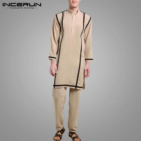 ethnic clothing men leisure solid color patchwork sets vintage muslim kaftan suits fashion loose button blouse elastic pants incerun s-5xl, Red
ethnic clothing men leisure solid color patchwork sets vintage muslim kaftan suits fashion loose button blouse elastic pants incerun s-5xl, Red