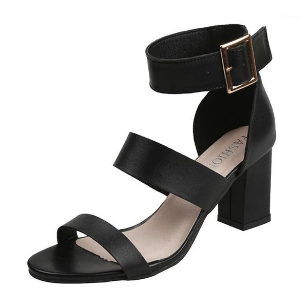 women new summer solida color open-toe thick square high heels summer wedding party shoes belt buckle casual sandals 20211, Black
women new summer solida color open-toe thick square high heels summer wedding party shoes belt buckle casual sandals 20211, Black