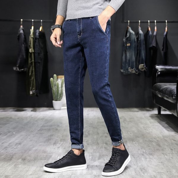 2020 spring men's korean tight pants jeans and jeansfashion youth leggings elastic men's jeans pants noc6b, Blue
2020 spring men's korean tight pants jeans and jeansfashion youth leggings elastic men's jeans pants noc6b, Blue