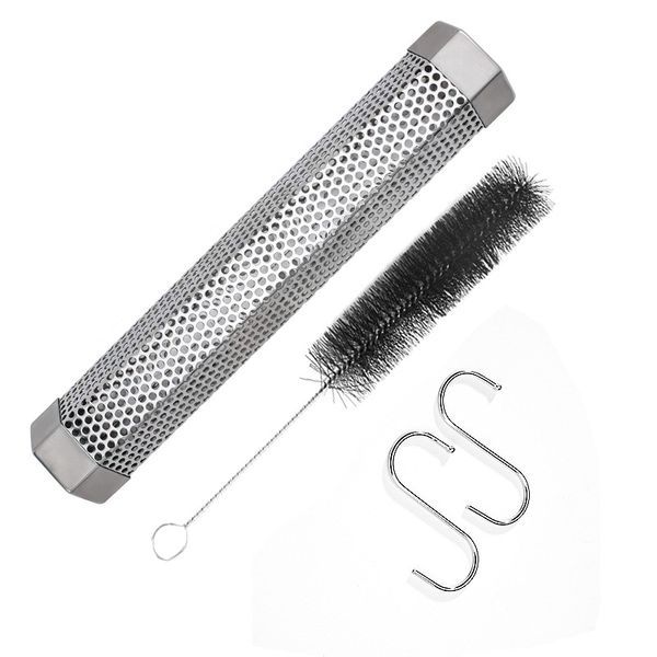 pellet smoker tube 12 inches stainless steel bbq smoke generator cold smoking with hooks cleaning brush jk2101xb
pellet smoker tube 12 inches stainless steel bbq smoke generator cold smoking with hooks cleaning brush jk2101xb