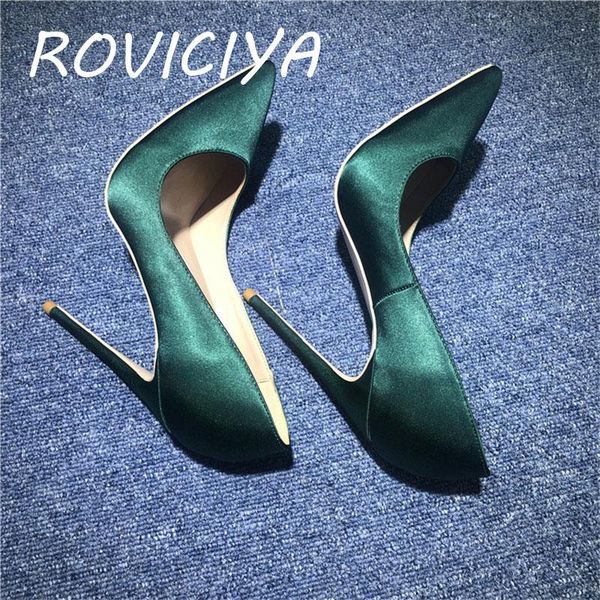 dress shoes blackish green silk spring pumps pointed toe 12cm high heels ladies shallow women party evening nightclub bm021 roviciya, Black
dress shoes blackish green silk spring pumps pointed toe 12cm high heels ladies shallow women party evening nightclub bm021 roviciya, Black